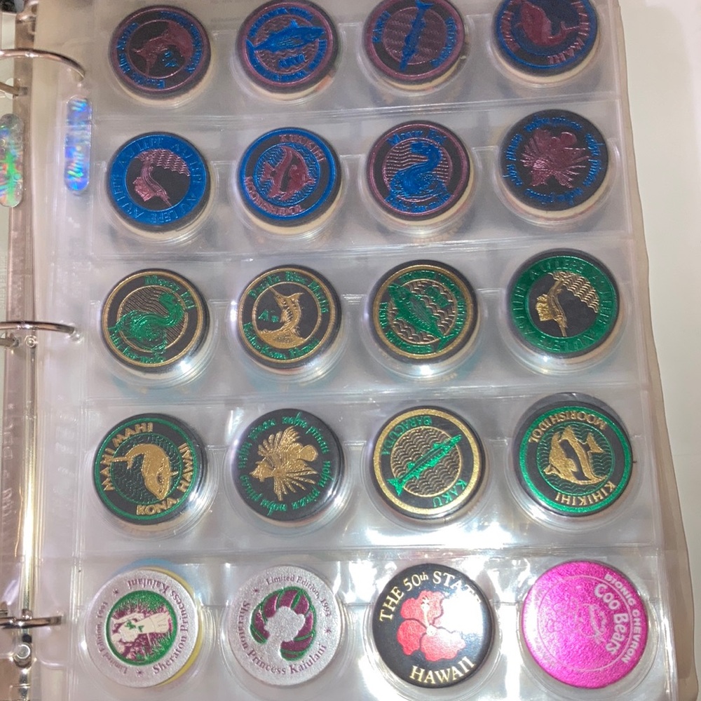 Assorted pogs and milk caps